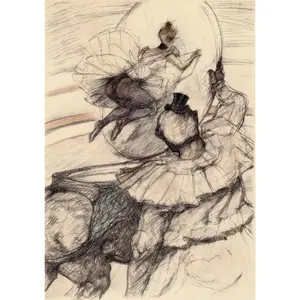 Henri de Toulouse-Lautrec, Travail de panneau, The Circus by Toulouse-Lautrec, Limited Edition Lithograph