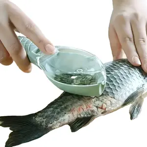 1pc Manual Fish Scale Remover, PP Plastic Fish Scale Scraper, Non Electric Kitchen Tool, Used for Cleaning Fish, Fish Scale Remover with Fish Scale Removal Tool