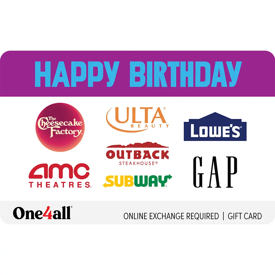 One4all Happy Birthday eGift Card | Birthday Gift Redeemable at Many Brands