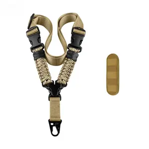 Heavy-Duty Paracord Adjustable Carry Sling - Hands-Free Gear Strap for Outdoor, Camping, Hiking