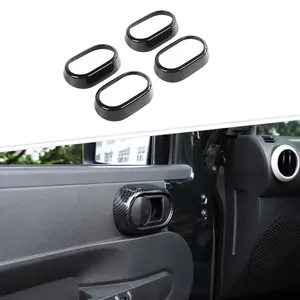 For 2007-2010 Jeep Wrangler JK Interior Door Handle Grab Bowl Trim Decor Cover