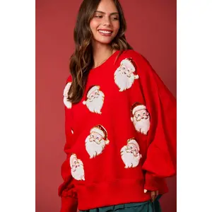 PL Sequin Santa Crew