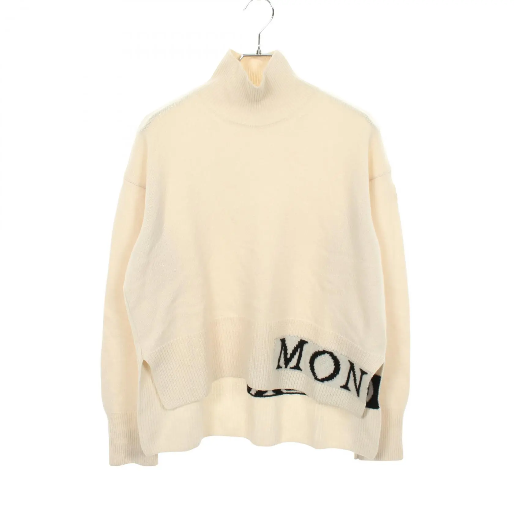 Pre-owned MONCLER Wool Small Leather Goods Knit Top