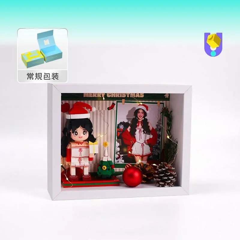 Christmas white frame