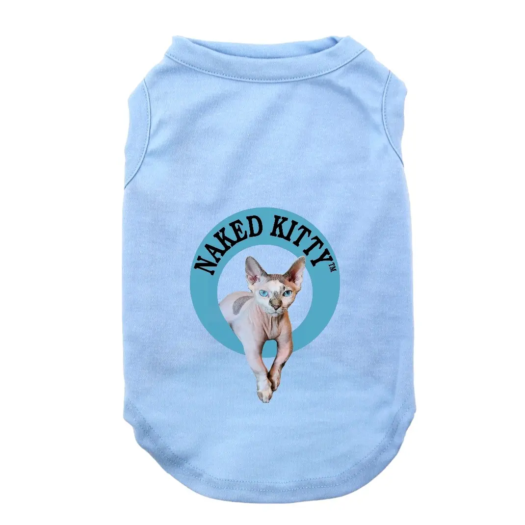 Pet-T Naked Kitty for hairless cats or fur babies that like to look extra cute with this one of a kind shirt.