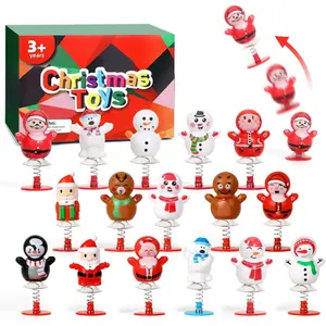 Valentine Day Gift Themed Toys Jumping Popper: 16 Pack Spring Launcher Toys for Kids Boys Girls, Christmas Stocking Stuffers, Party Favors, Classroom Rewards Prizes, Christmas Fidget Gifts