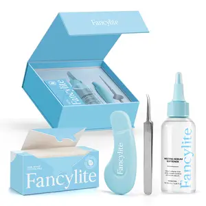 Fancylite Pore Care Blackhead Cleansing Duo 3.38 fl oz with 50 Cotton Pads & Stainless Steel Tweezers for Deep Cleansing and Pore Minimizing