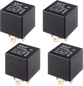 4 PCS Relays, 5 Pin Relay, 40A Waterproof Car Relays, 12V Relay Switch for Electric Cooling Fans, Motor Starters, Automotive Taillights