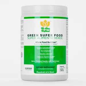 Green Superfood / Super Alimento Verde para una Salud Óptima con Fibra, Antioxidantes y Probióticos