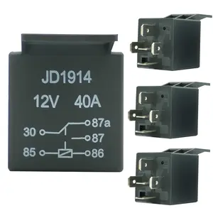 4PCS Relay Set - Blower Motor, Fuel Pump, A/C High Load, Engine Cut Off, Onboard Computer Relay - RY116,15-50961,FOAB-14B192-AA