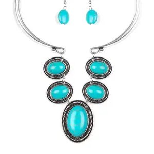 Blue Blockbuster Necklace for Women - River Ride