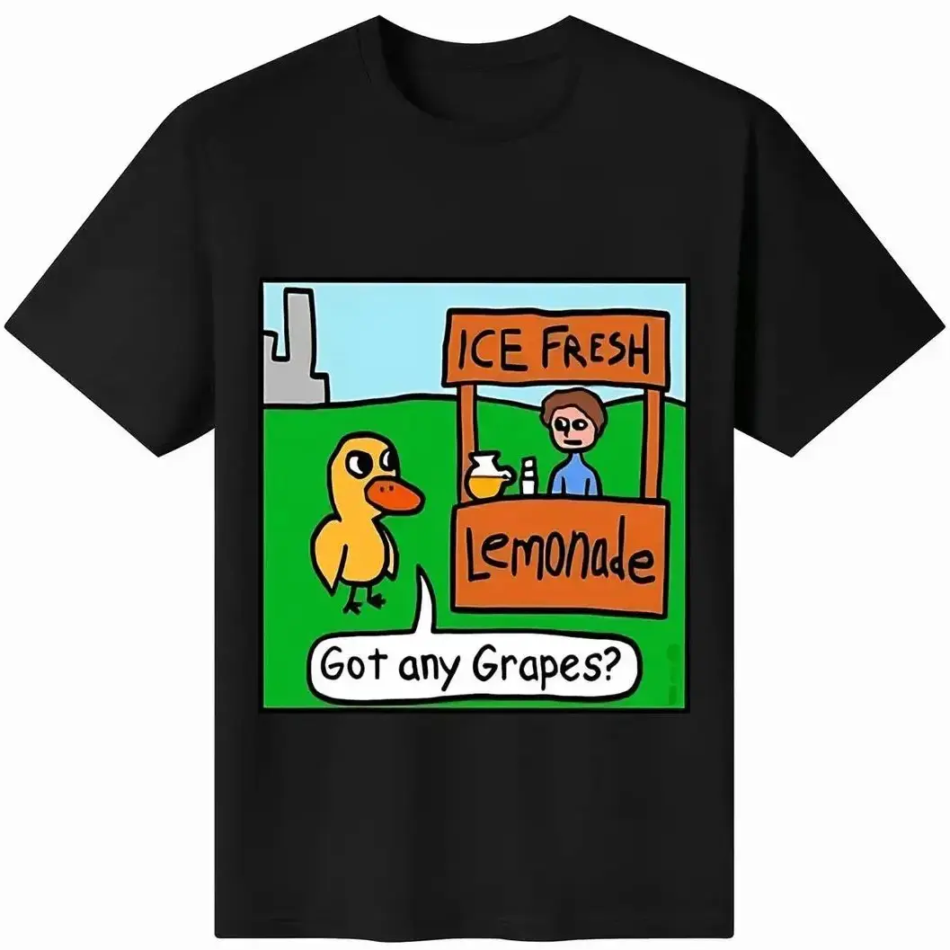 Humorous Duck Lce Fresh Lemonade and Grapes Gifts TShirt