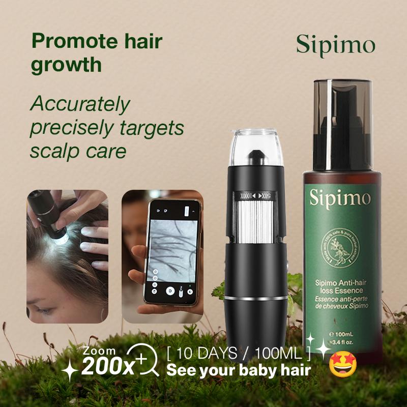 SIPIMO 【FDA】Hair Growth Essence Anti Hair Loss Liquid Promote Thick Fast Hair Growth Beauty Serum 100ml Flower Haircare Herbal Repair Spray Tonic, Ginseng & Polygonum Scalp Care Essence For Healthier, Thicker Fuller, Serum Haircare Spray tonic Comfort
