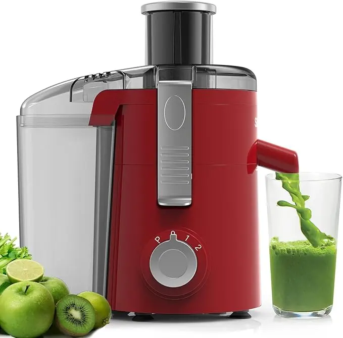 SIFENE 350W Centrifugal Juicer Machine, Compact Juice Extractor for Fruits & Vegetables, 3-Speed Control, 2.5-Inch Wide Feed Chute, Easy Clean
