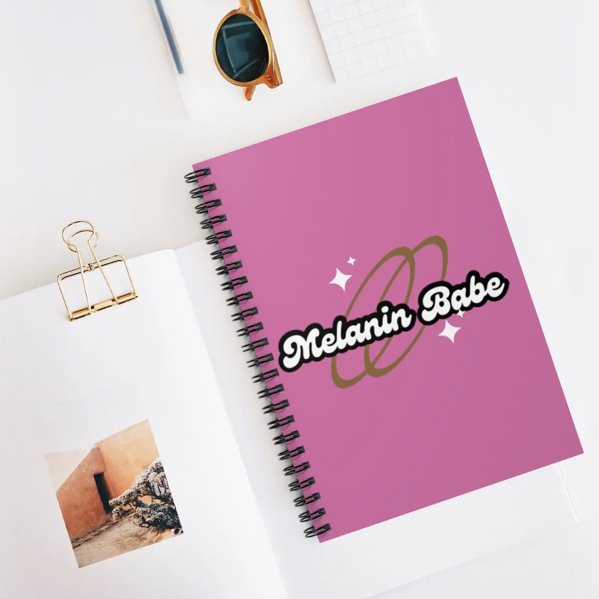Melanin Babe Spiral Notebook - Ruled Line