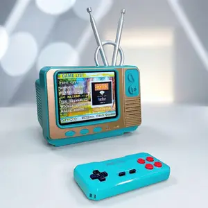 Retro Vibe! GV300 Handheld Game Console with 3.8" IPS Screen - Perfect Nostalgic Gift for Gamers & Boys | Compact Portable Mini TV Design