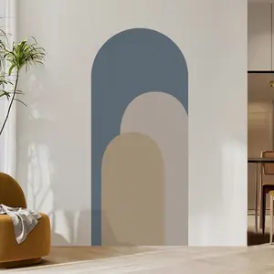 2-Piece Arch Decorative Wall Stickers, European Simple Style, Bedroom & Living Room Decoration, Artistic Geometric Wallpaper, DIY Home Decor
