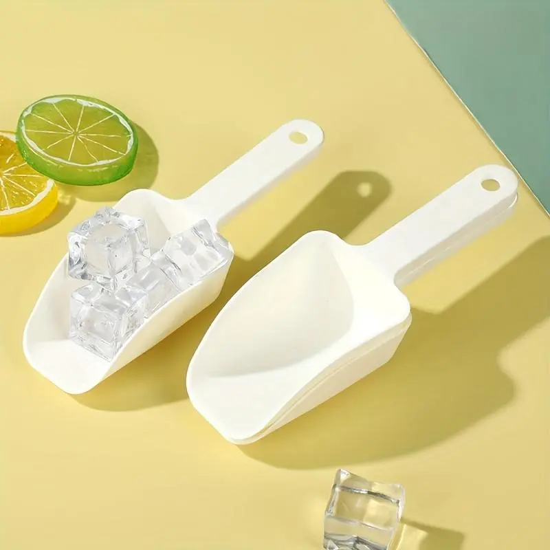 3 Mini Multi-Functional Ice Scoop, Flour Scoop And Measuring Scoop Set - Kitchen Items Made of Durable PP Plastic