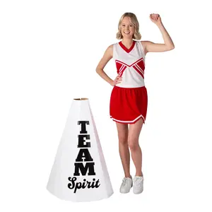 3D Team Spirit Megaphone Cardboard Cutout Standing Decor - 3 Ft, for Cheerleader Event Promotion (Festive & Party Supplies Accessory)