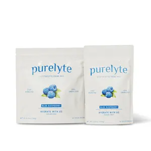 Purelyte Electrolyte Drink Mix – Sugar-Free Hydration Powder Packets – Clean Electrolytes with Trace Minerals – Blue Raspberry, 12 Sticks, 30 Sticks, 60 Serving Tub