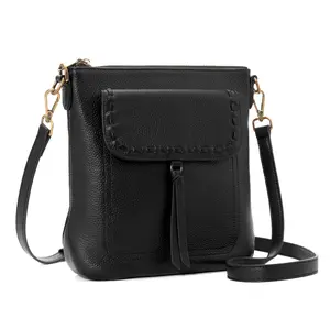 Befen Chic Genuine Leather Women's Crossbody Bag - Anti-Theft Shoulder Purse with RFID Card Slots for Travel, Everyday Use