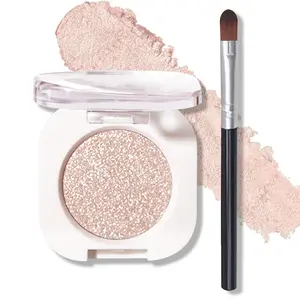 Glitter Eyeshadow Champagne Single Eyeshadow Ultra Fine Shimmer Lightweight Sparkling Blendable Formula - Weaving Maid Daily Multiuse Makeup Cosmetic