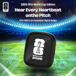 FIFA World Cup 2026 E13 Digital Badge Photo Display Screen Pixel Touchscreen Lightweight  Life Magnetic style Supports translation in multiple languages Voice conversation AI companion product Portable Multi functional Gaming Merchandise Collectibles