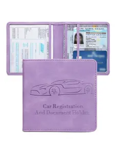 Unisex Car Driver License Storage Bag, Portable Multi-Functional Card Holder, Women's ID Wallet, Coin Purse, Receipt Folder