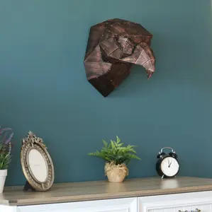 Buori 3D Handmade Metal American Eagle Sculpture in Copper - Unique Finds - Geometric Wall Decor - American Eagle Wall Art - Metal Wall Art - Wall Sculptures - Handmade Sculpture - Unique Wall Decor - Mancave Gift - Animal Wall Art - Decoration Modern
