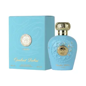 Lattafa Opulent Dubai Eau de Parfum - Citrus Fruity Floral Woody Scent for Unisex 3.4 oz 100 ml Long Lasting Fragrance with Golden Detailing Arabian Perfume Bold Arabian Perfume