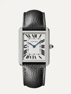 Cartier Tank Solo Medium Leather Strap Quartz 34.8*27.4mm  W5200003