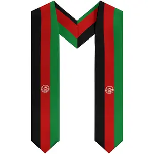 Generic Afghanistan Afghan Flag Graduation Stole - Unisex Adult 72" Long Graduation Shawl