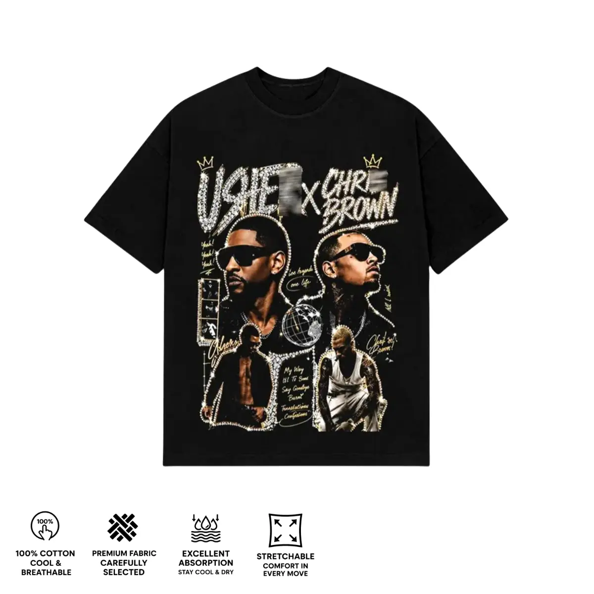 Ch.Brown Usher Raymond The R&B Tour 2026 Unisex Tee Gildan Shirt