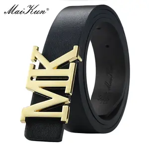 Men's Reversible PU Leather Dress Belt Rotated Black Buckle Belt Valentine's Day
