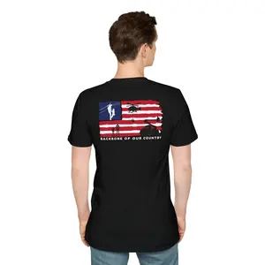 "Backbone of Our Country" T-shirt heavy cotton graphic crew neck soft good