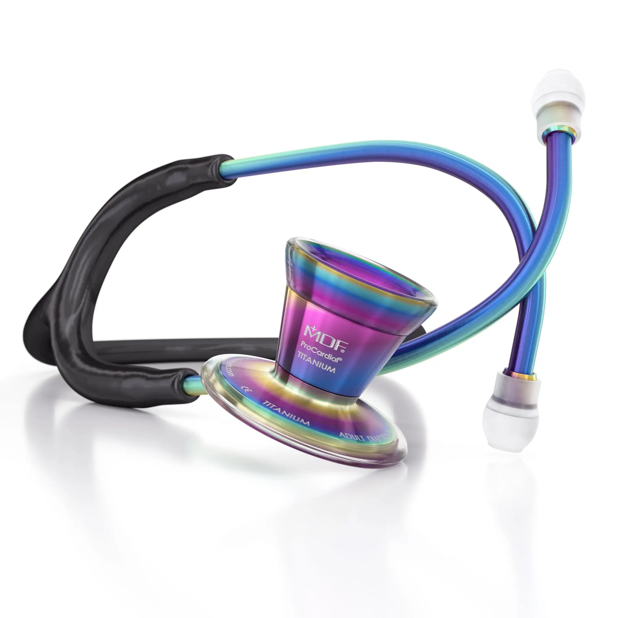 ProCardial® Titanium Cardiology Stethoscope - Black/Kaleidoscope