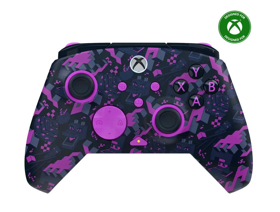 Turtle Beach Rematch Wireless RGB Gaming Controller – Minecraft - RGB lighting, Wireless play for XBOX and Windows 10/11 PC, Hall-Effect hair triggers with 3-way trigger stops