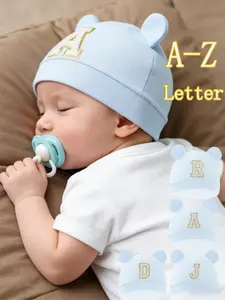 1PC Baby Hospital Hat ideal for hospital stays with Cartoon Bear Ears, Soft Comfortable Newborn Cap for Boys and Girls, Suitable for 0-3 Months, Cute Birthday Gift