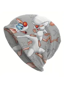 Men's Novelty Mouse Ears Beanie Hat with Mice Soft Bonnet Hats Men Skullies Beanies Novelty Hats