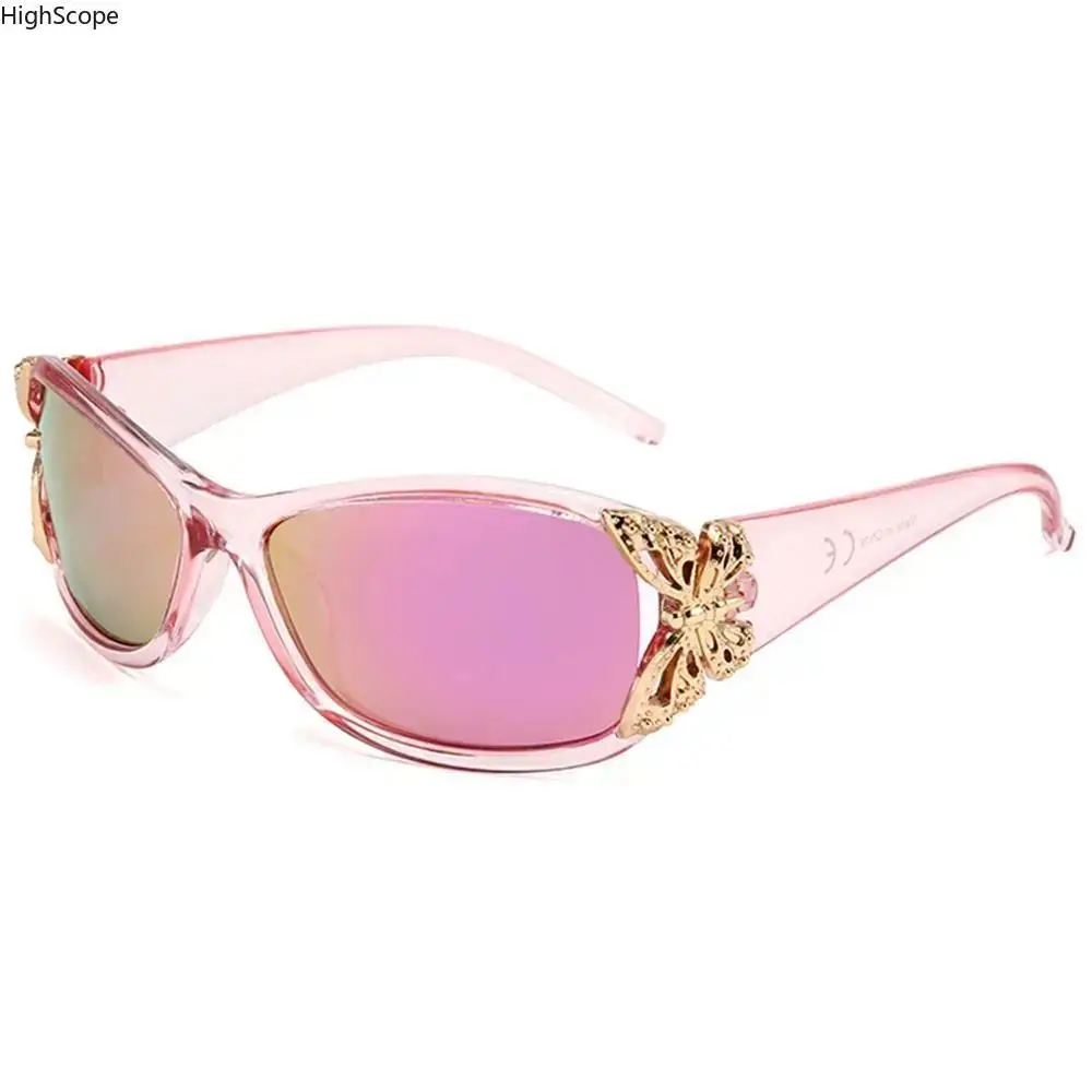 Retro Butterfly Sunglasses for Women, Trendy Wrap-Around Style with Polarized TAC Lenses and UV400 Protection, Trendy Sunglasses, Vintage Trendy Sunglasses