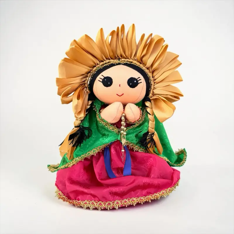 Virgen de Guadalupe Muñeca Lele Mexican Doll; Muñeca Lele