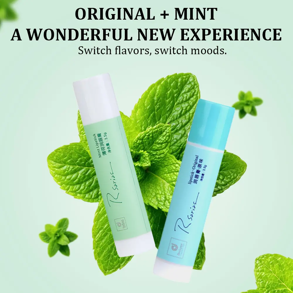 【Rsarias】Lip balm - Lip care - Long-lasting moisturizing and repairing for lips - Chapped lips care - Reduces fine lines - Relieves and refreshes - Peppermint lipstick - Suitable for dry lips - Daily lip care