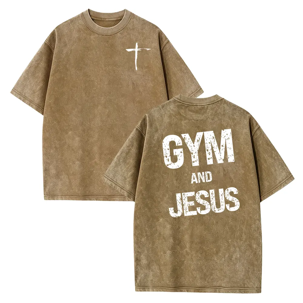 Washed T-shirt-Coffee