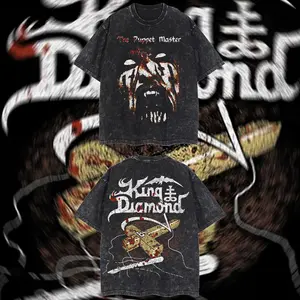 AUDIO WAVE RECORD - King Diamond The Puppet Master Heavy Metal Graphic T‑Shirt, Rock Music Graphic Hoodie, Rock band tee, Mexico style menswear