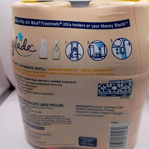 Glade Value Pack Air Freshener Hawaiian Breeze Automatic Spray Refill 2 Refills Up to 140 Days of Freshness for Homes & Offices