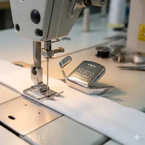 Professional Adjustable Sewing Guide with Non-Slip Ruler & Aligning Presser Foot - Rustproof Multi-Tool Kit for Precise DIY Craft Stitching