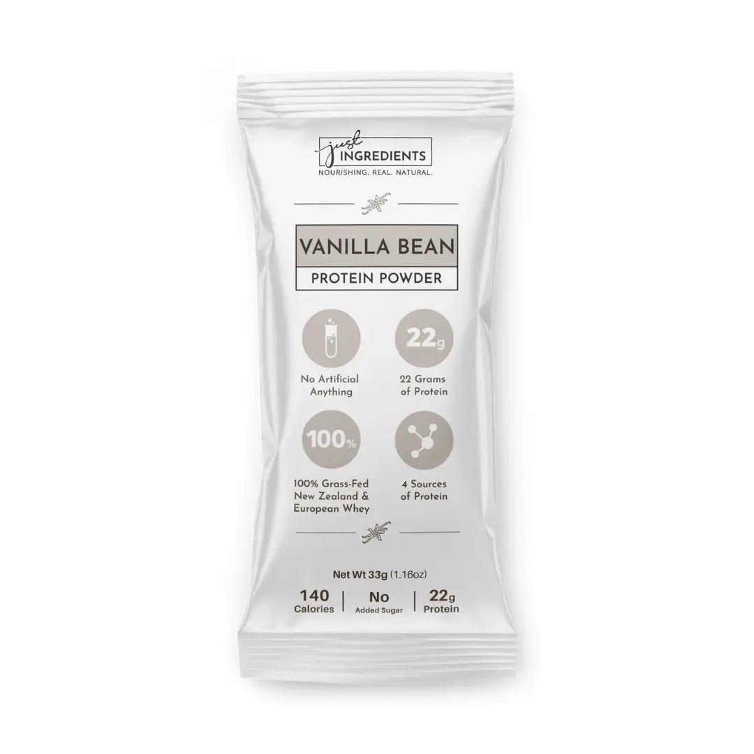 Just Ingredients Vanilla Bean Protein Powder - Individual Stick