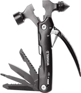 MultiTool Mini Emergency Hammer, Unique Christmas Gifts for Dad Men Women, Cool Stocking stuffers for Camping Hiking Household