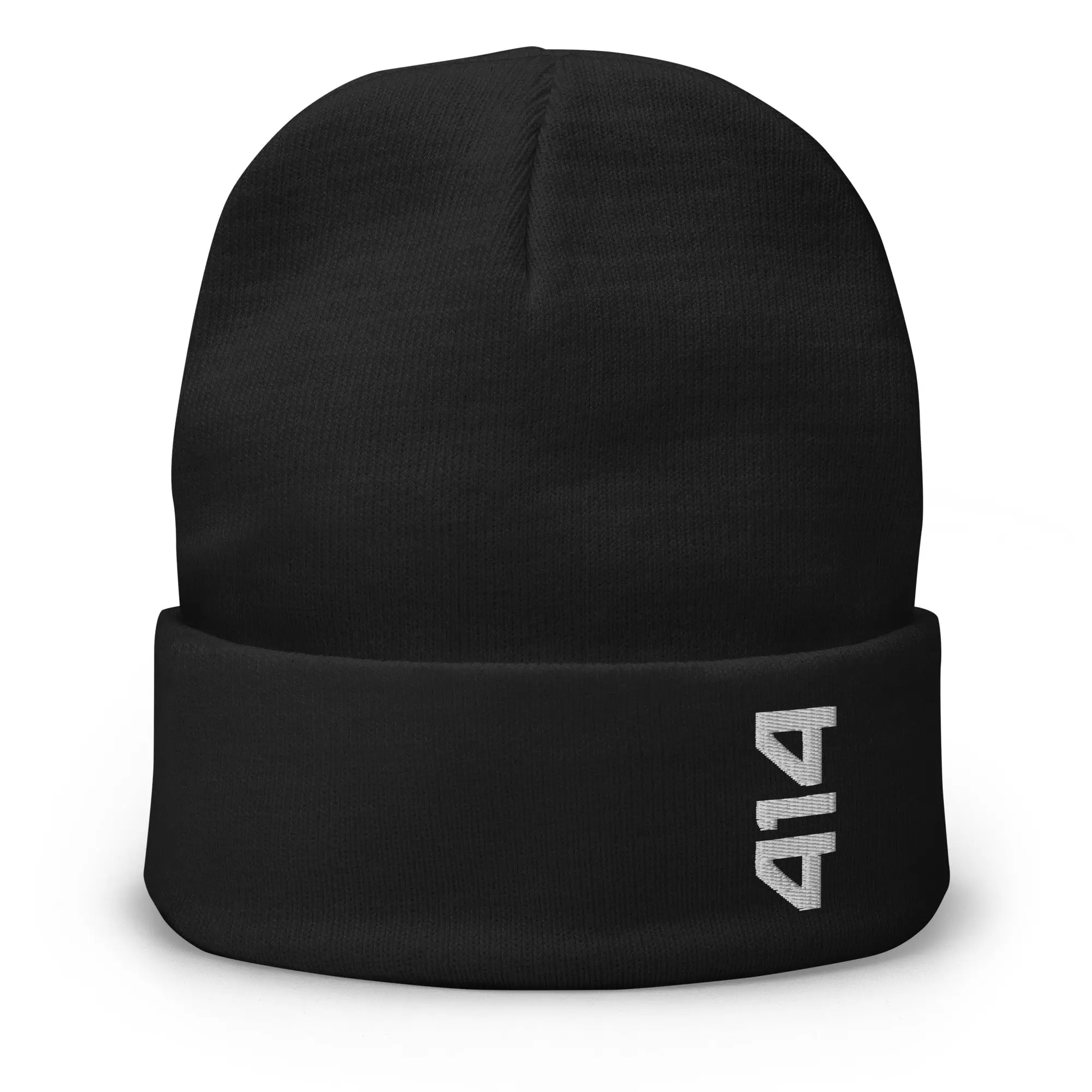 Milwaukee 414 Area Code Minimal 414 Winter Beanie Hat Cap