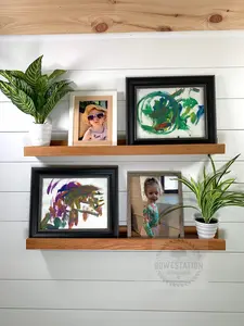 Solid Cherry Picture Ledge